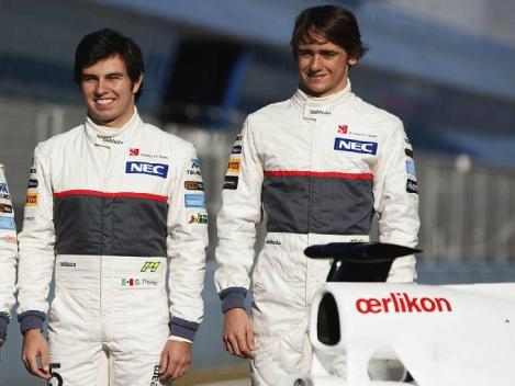 Los pilotos Sergio Pérez y Esteban Gutiérrez representan a México en la Fórmula 1. Foto: Getty Images.